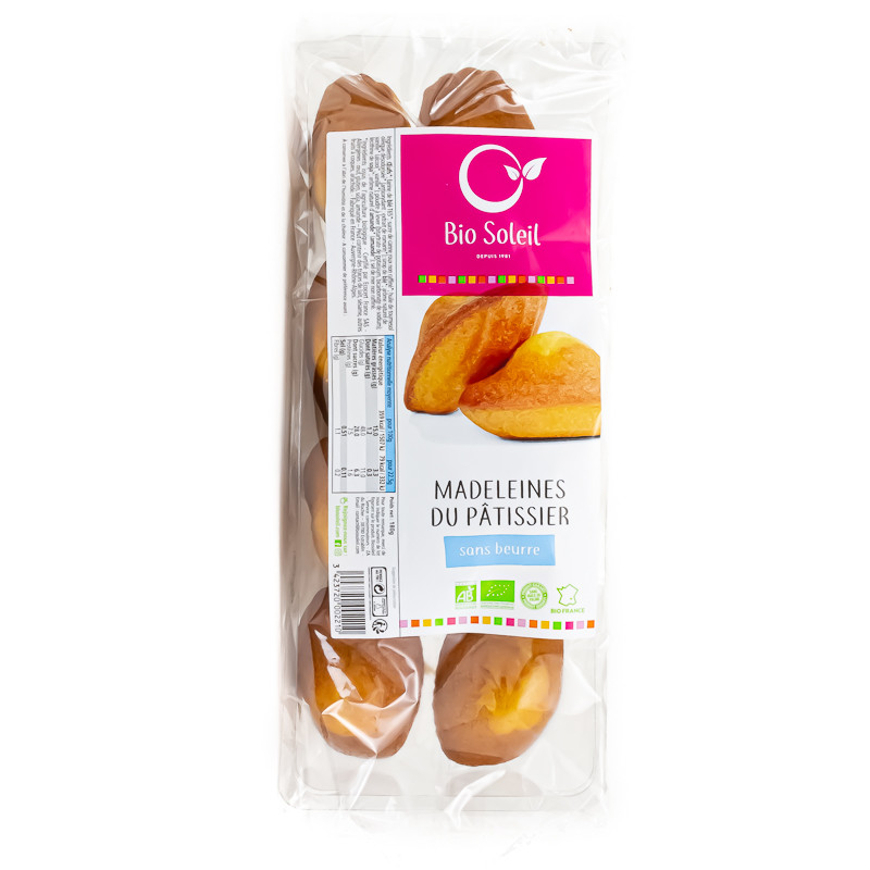 Madeleines du Pâtissier Sans Beurre Bio 180g