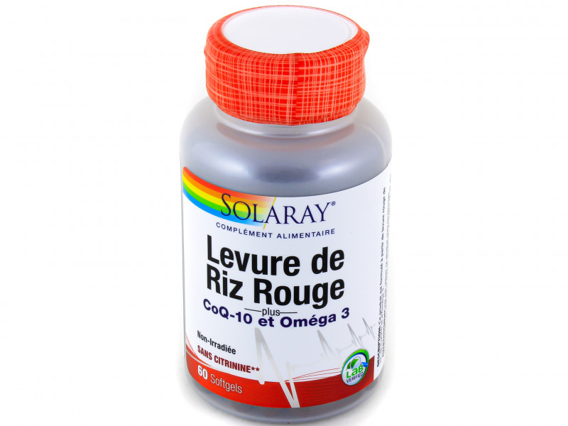 Levure Riz Rouge CoQ-10 et Oméga 3 x60 Softgels