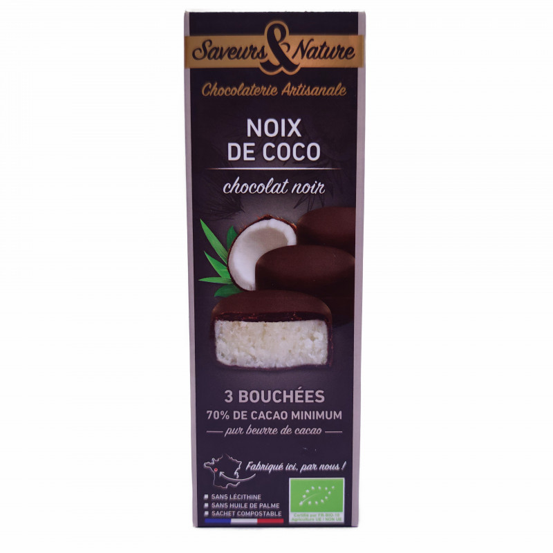 Bouchées Chocolat Noir Bio 3x15g