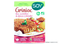 Grinioc Riz Lentilles aux Épices Colombo Bio 2x100g