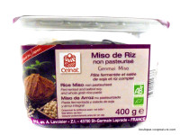 Miso de Riz Non Pasteurisé Bio 400g