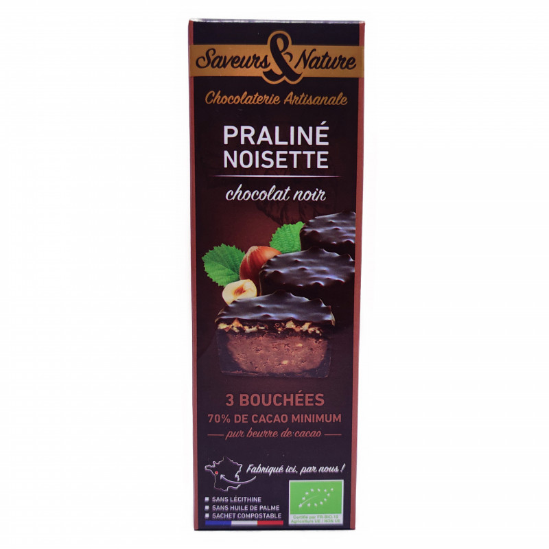 Bouchées Chocolat Noir Bio 3x15g