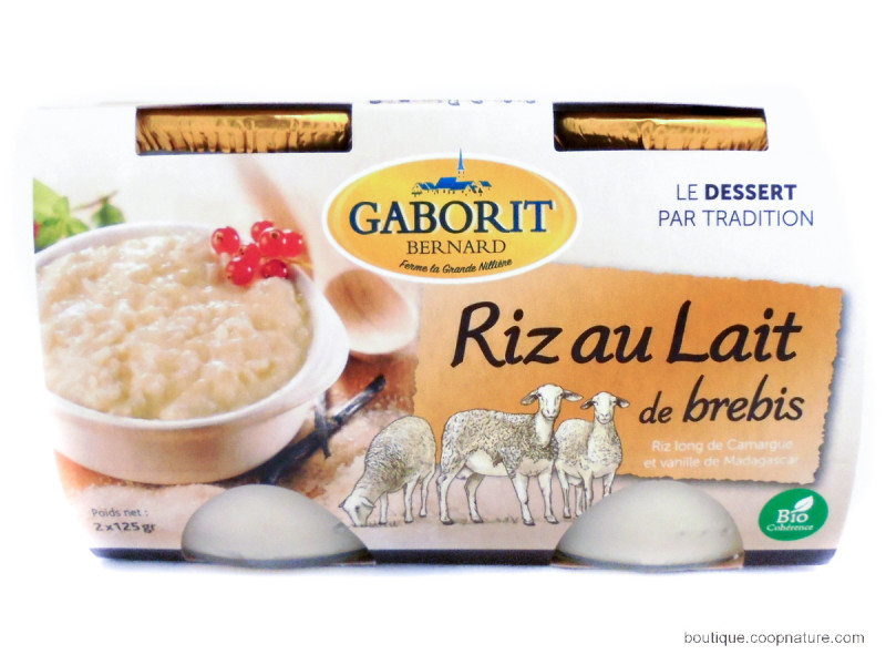 Riz au Lait de Brebis Bio 2x125g