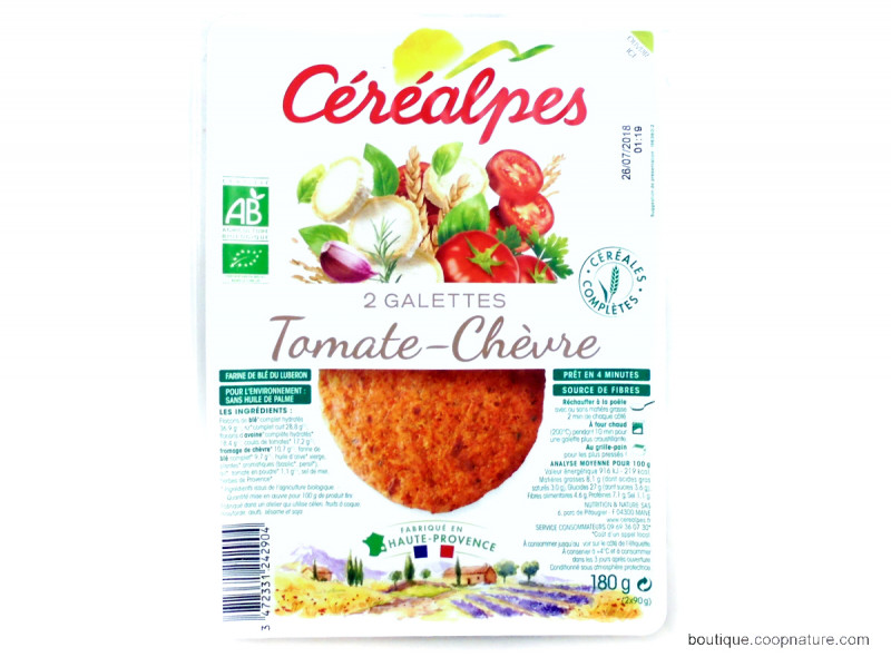 Galettes Tomate & Chèvre Bio 2x90g