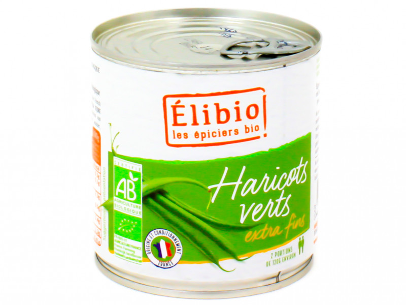 Haricots Verts Extra-Fins en Conserve Bio 400g