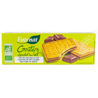 Biscuits Goûters Fourrés Chocolat au Lait Bio 225g