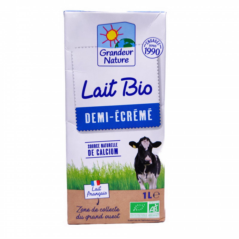 Lait Demi-Écrémé Bio 1L