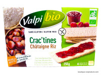Crac'tines Châtaigne Riz Sans Gluten Bio 250g