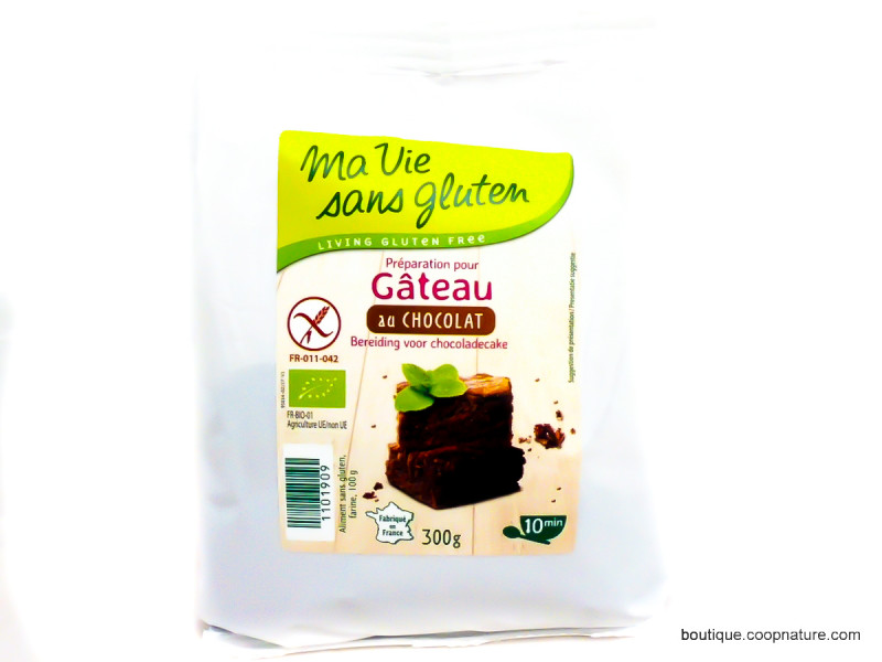 Préparation Gâteau au Chocolat Sans Gluten Bio 300g