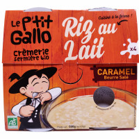 Riz au Lait Caramel Beurre Salé Bio 4x125g
