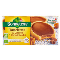 Tartelettes Caramel Beurre Salé et Chocolat au Lait Bio 125g