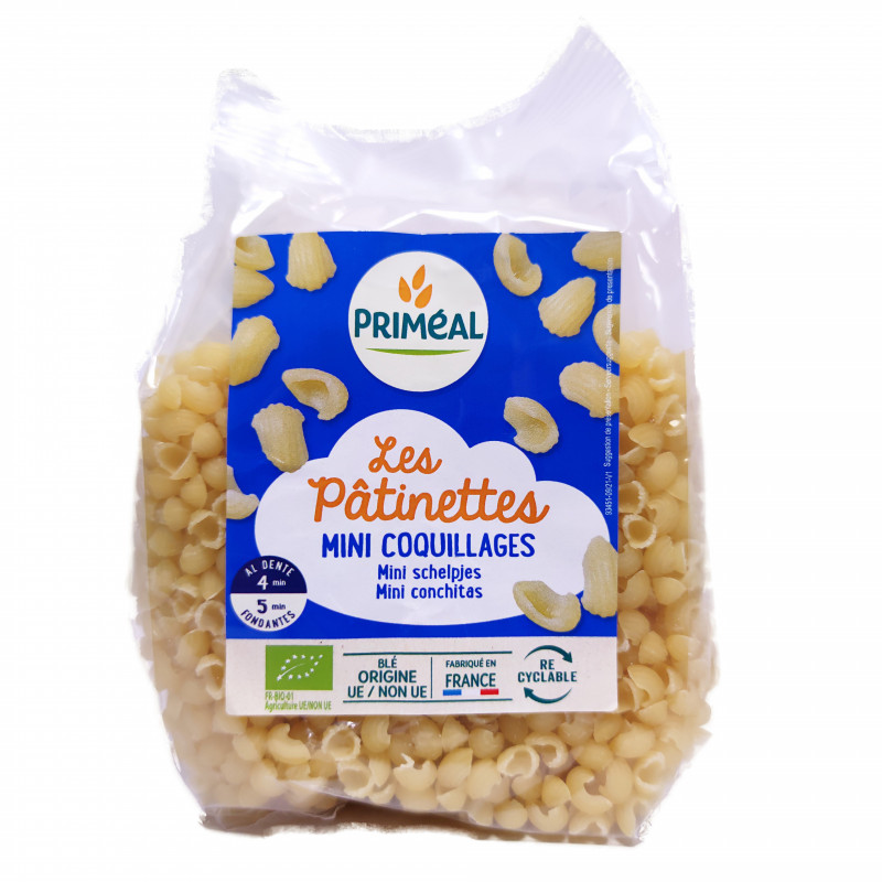 Les Pâtinettes Mini Coquillages Bio 250g