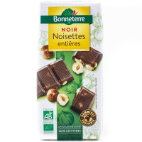 Tablette de Chocolat Noir aux Noisettes Entières Bio 200g