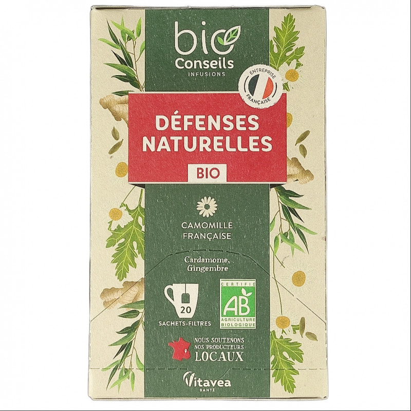 Infusion Défenses Naturelles 20 Sachets 28g Bio