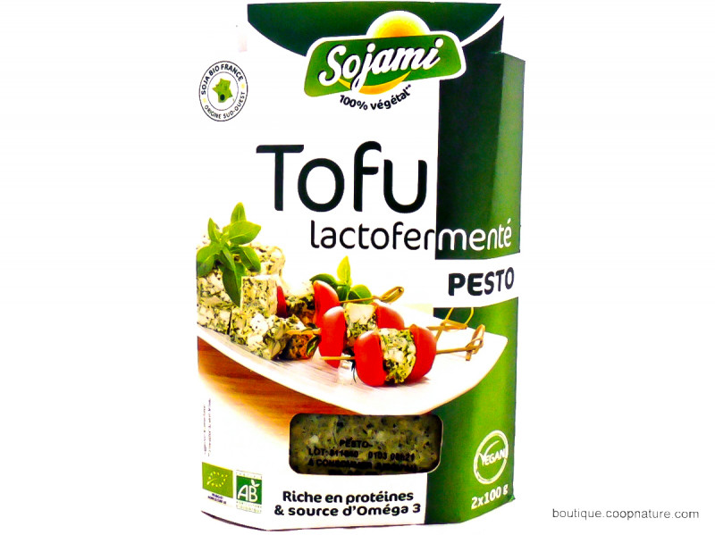 Tofu Lacto-fermenté au Pesto Bio 2x100g