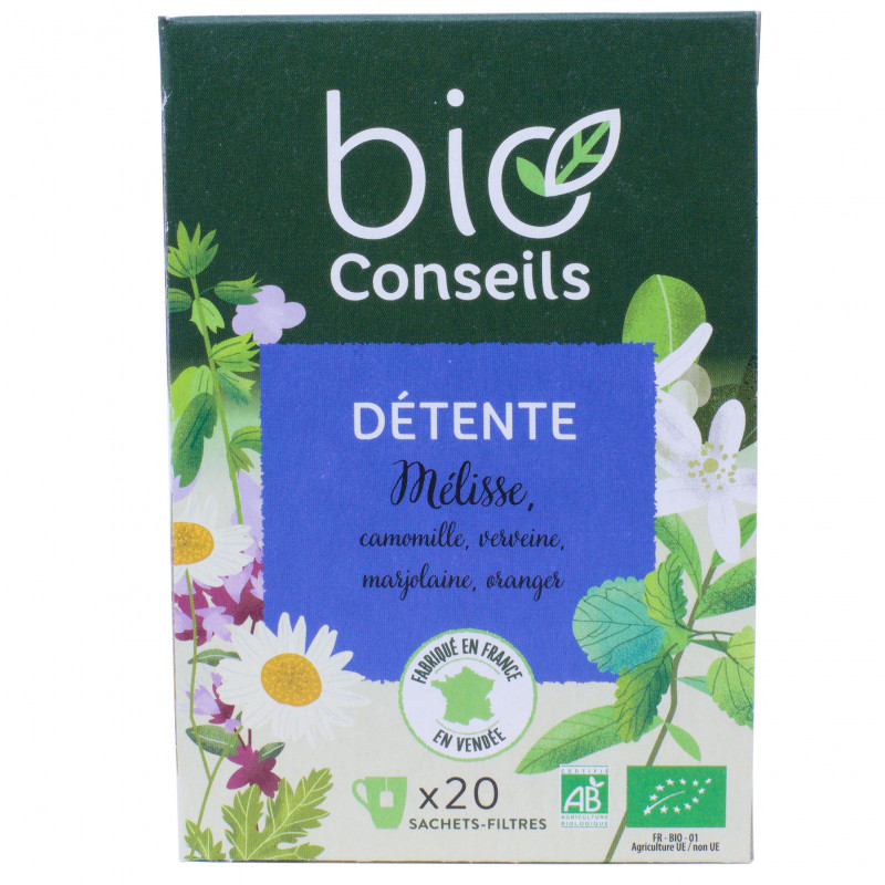 Infusion Détente Bio 20 Sachets