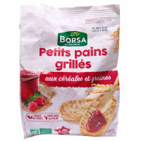 Petits Pains Grillés Aux Céréales Et Graines Bio 225g