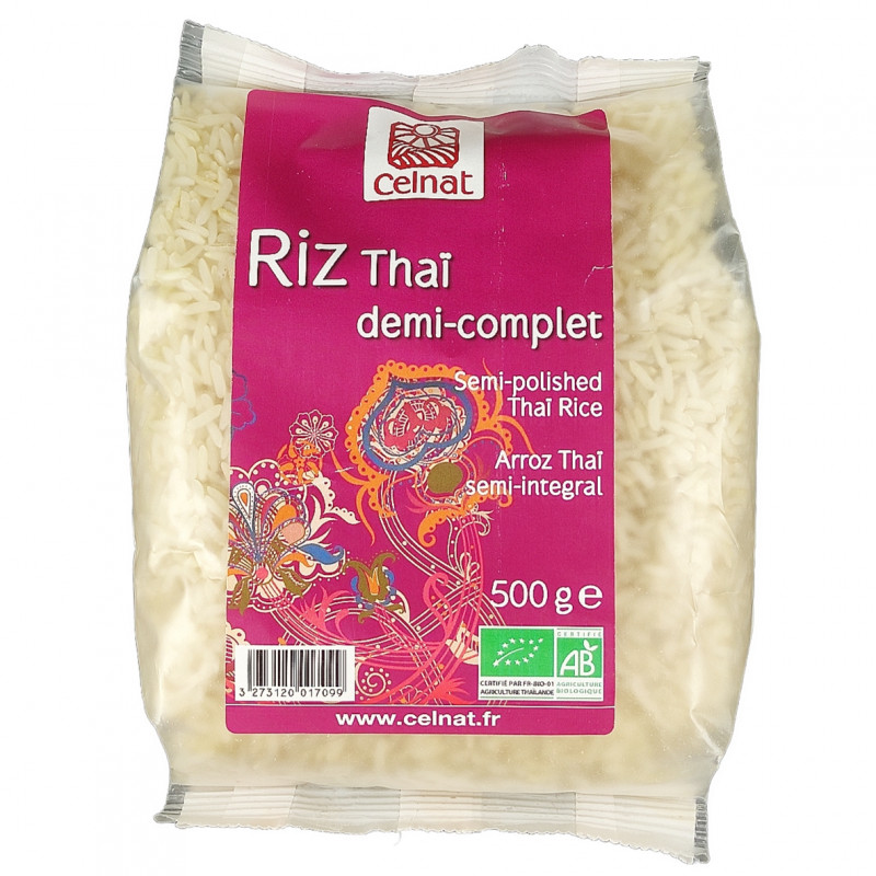 Riz Thaï Demi-Complet 500g Bio