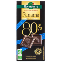 Chocolat Dégustation Noir 80% Panama Bio 80g