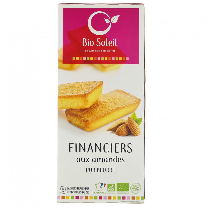 Financiers Pur Beurre aux Amandes Bio 125g