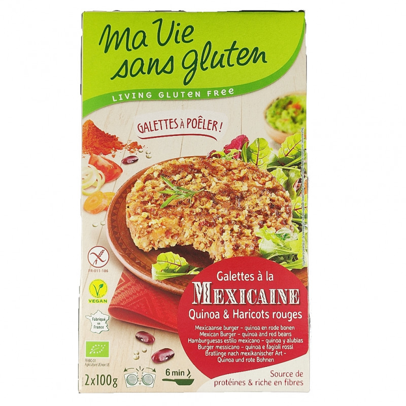Galette à la Mexicaine Quinoa Haricots Rouges Bio 2x100g