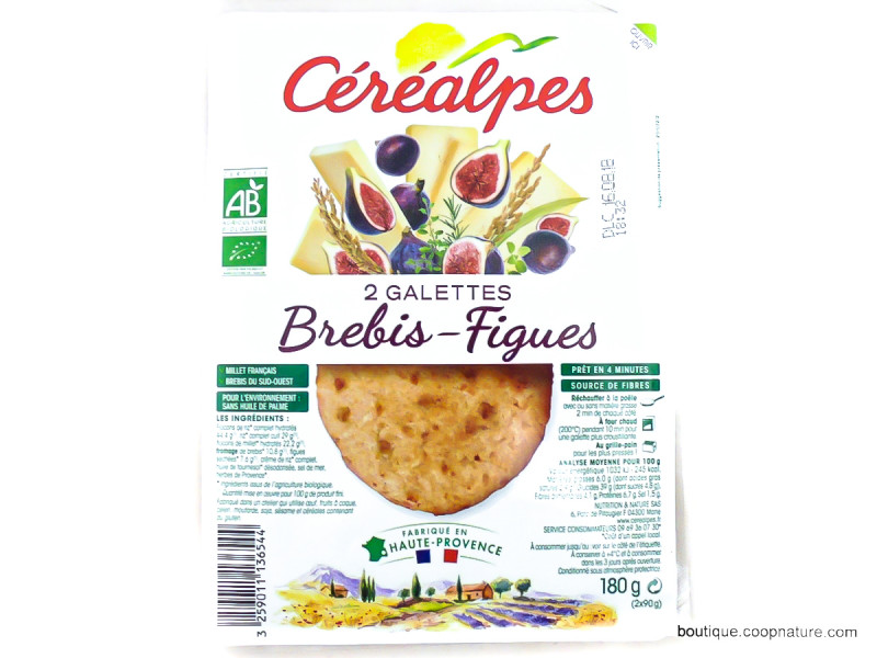 Galettes brebis & figues Bio 2x90g