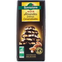 Chocolat Noir aux Amandes Caramélisées Bio 200g
