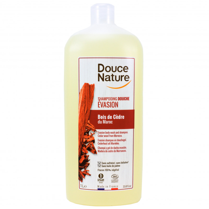 Shampoing Douche Evasion Bois de Cèdre Bio 1L