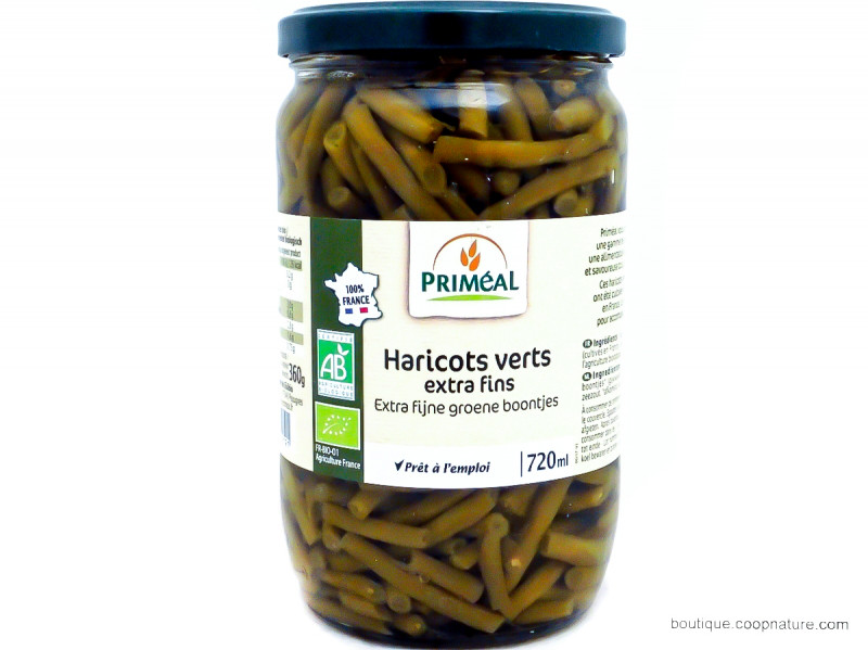 Haricots Verts Extra-fins Bio 660g