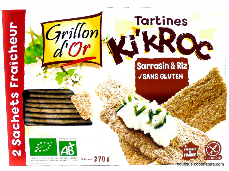 Tartines Ki'Kroc Sarrasin Riz Bio 270g