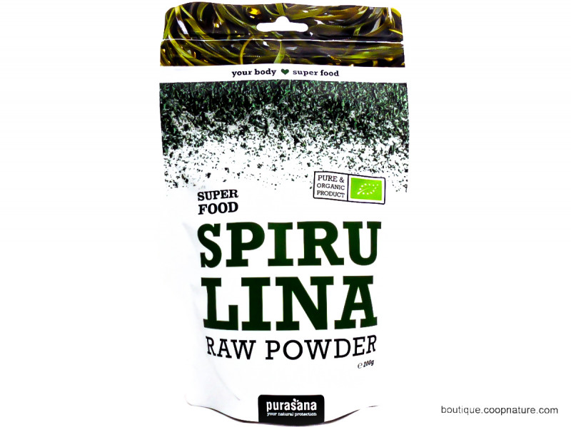 Spiruline Poudre Crue Bio 200g