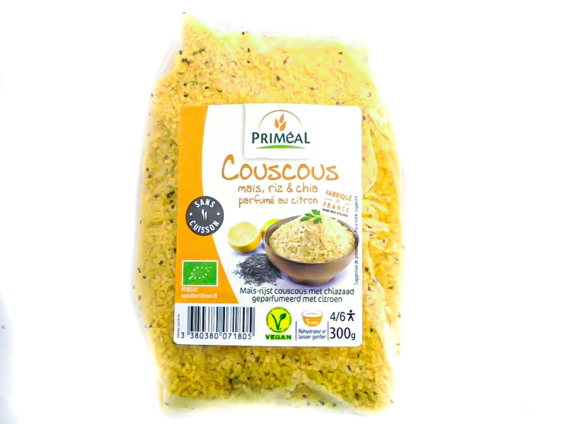 Couscous Maïs Riz Chia Parfumé Citron Bio 300g