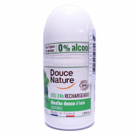 Déodorant bille 24h Rechargeable Menthe Douce Bio 50ml