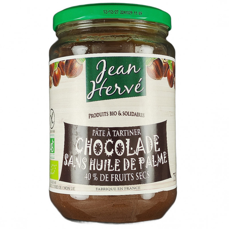 Pâte à Tartiner Chocolade Sans Huile de Palme 750g Bio