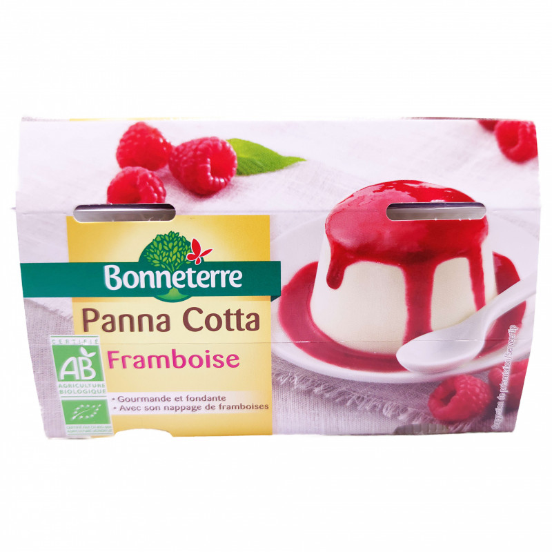 Panna Cotta Framboise Bio 2x130g