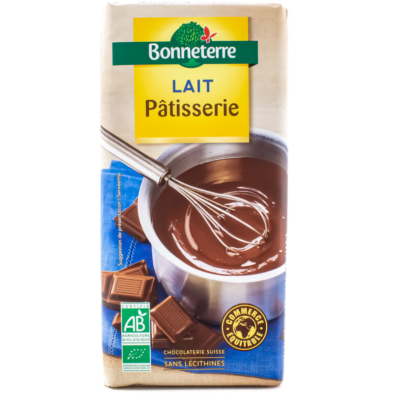 Tablette de Chocolat au Lait Pâtisserie Bio 200g