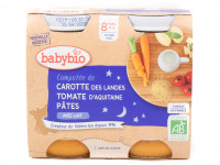 Compotée Carotte Tomate Pâtes Bio 2x200