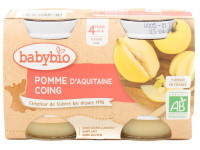 Pots Bébé Pomme Coing Bio 2x130g