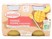 Purée de Fruits Mangue Pomme d'Aquitaine Bio 2x130g