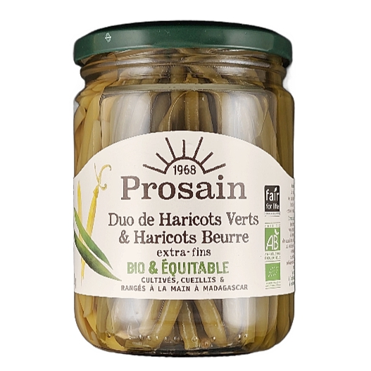 Duo Haricot Verts/Beurre Extra-fins Bio 220g