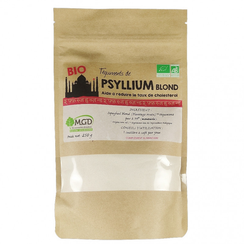 Psyllium Blond Sans gluten 250g Bio