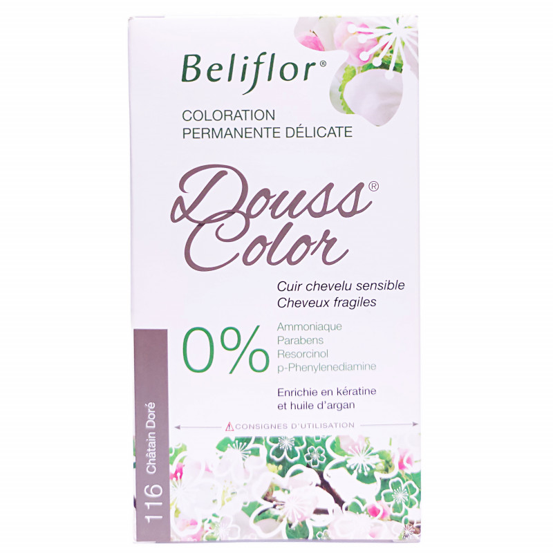 Coloration Permanente Douss Color 116 Châtain Doré 131ml