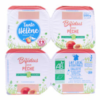 Bifidus Pêche Bio 4x125g