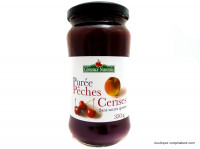Purée Pêches Cerises Bio 350g