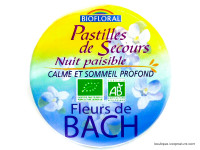 Pastilles de Secours Nuit Paisible Fleurs de Bach Bio 50g