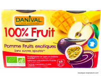 Compote Pomme Fruits Exotiques Bio 4x100g