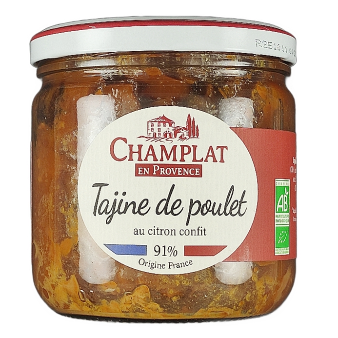 Tajine de Poulet Citron Confit 340g Bio
