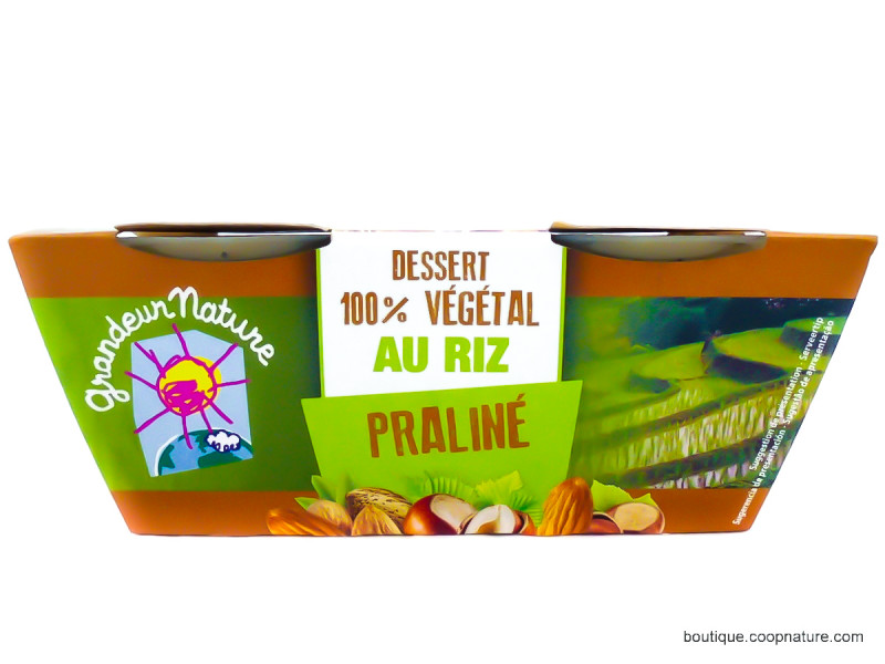 Desserts au Riz Praliné Bio 2x100g