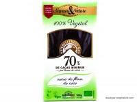 Chocolat Noir 70% Sucre de Coco Bio 100g
