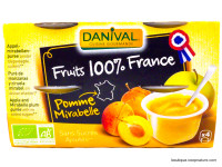 Compote Pomme Mirabelle Bio 4x100g